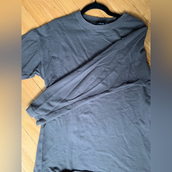 Storia Sweatshirt Gray 100%Cotton longsleeve oversized - Picture 2 of 11